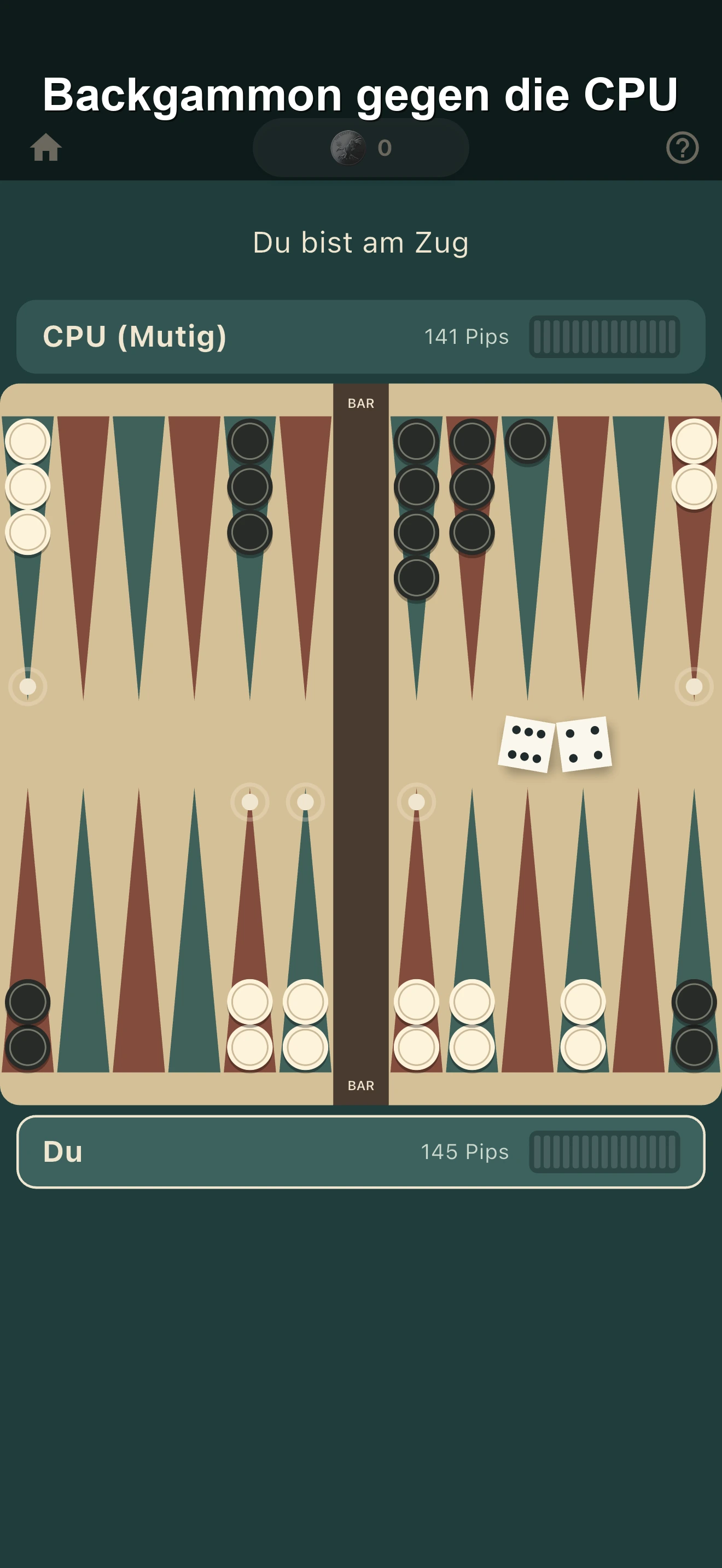 Backgammon screenshot 2