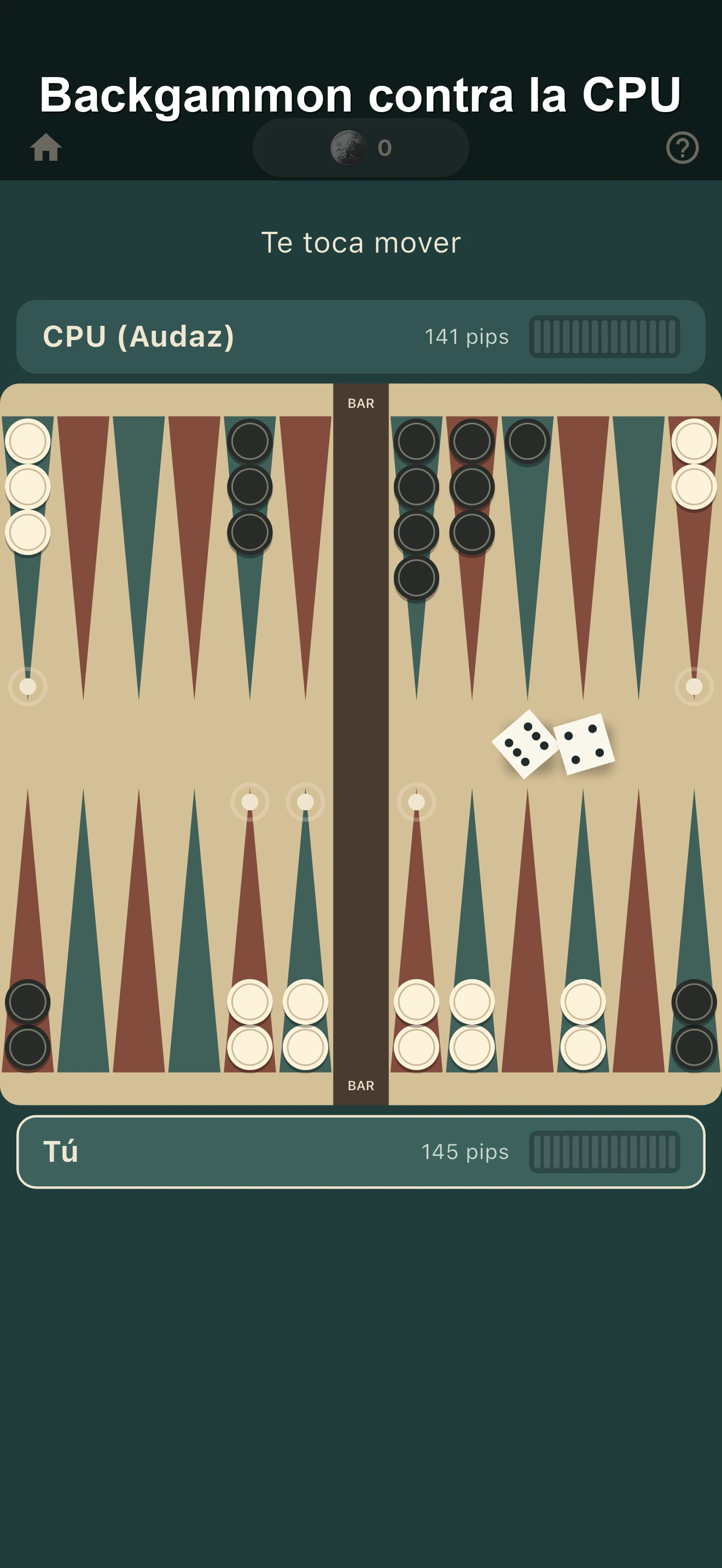 Backgammon screenshot 2