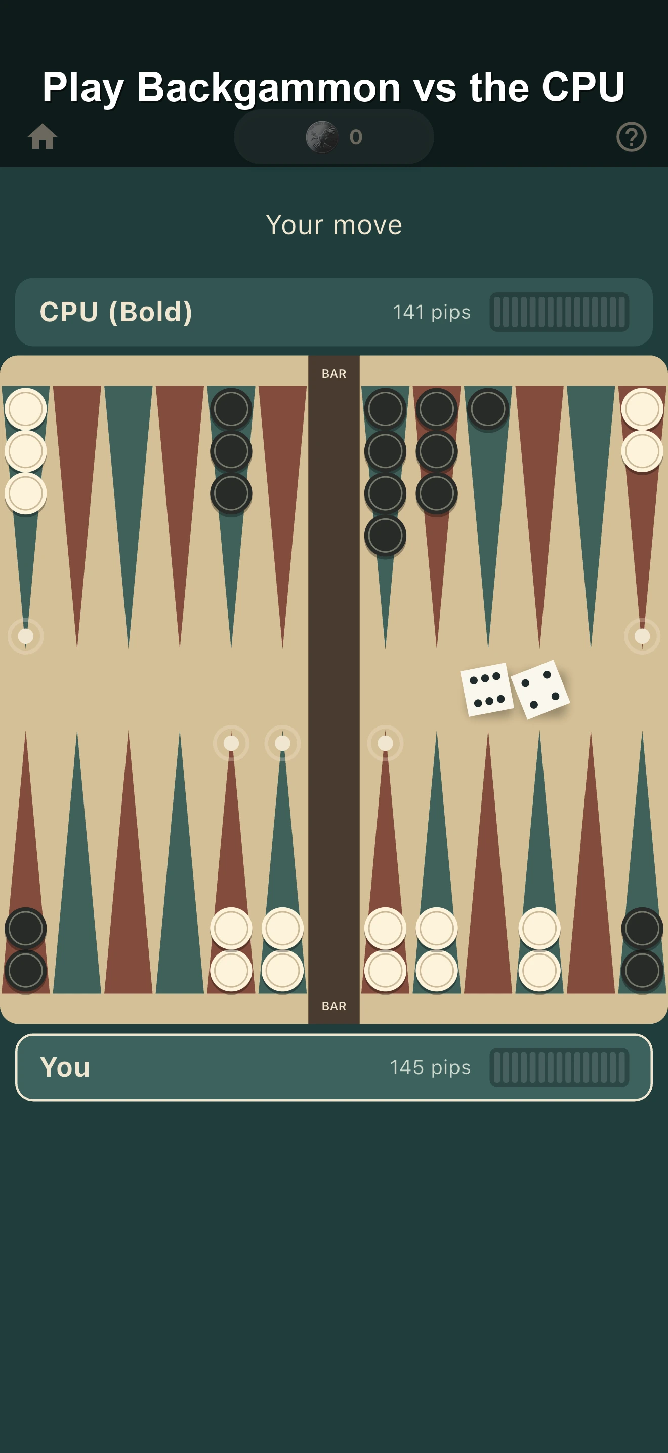 Backgammon screenshot 2