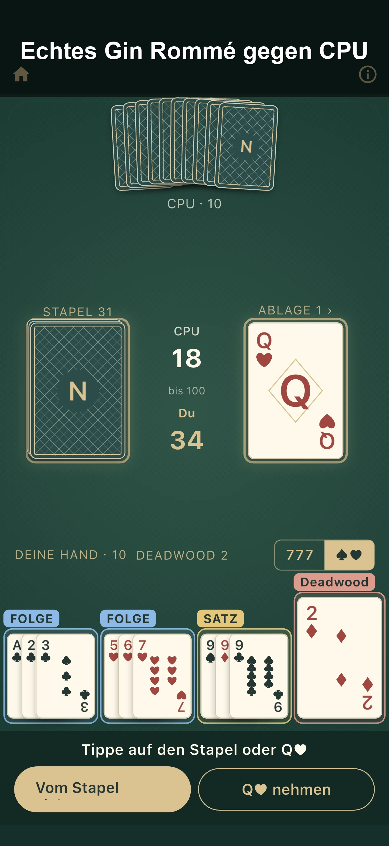 Gin Rummy screenshot 2