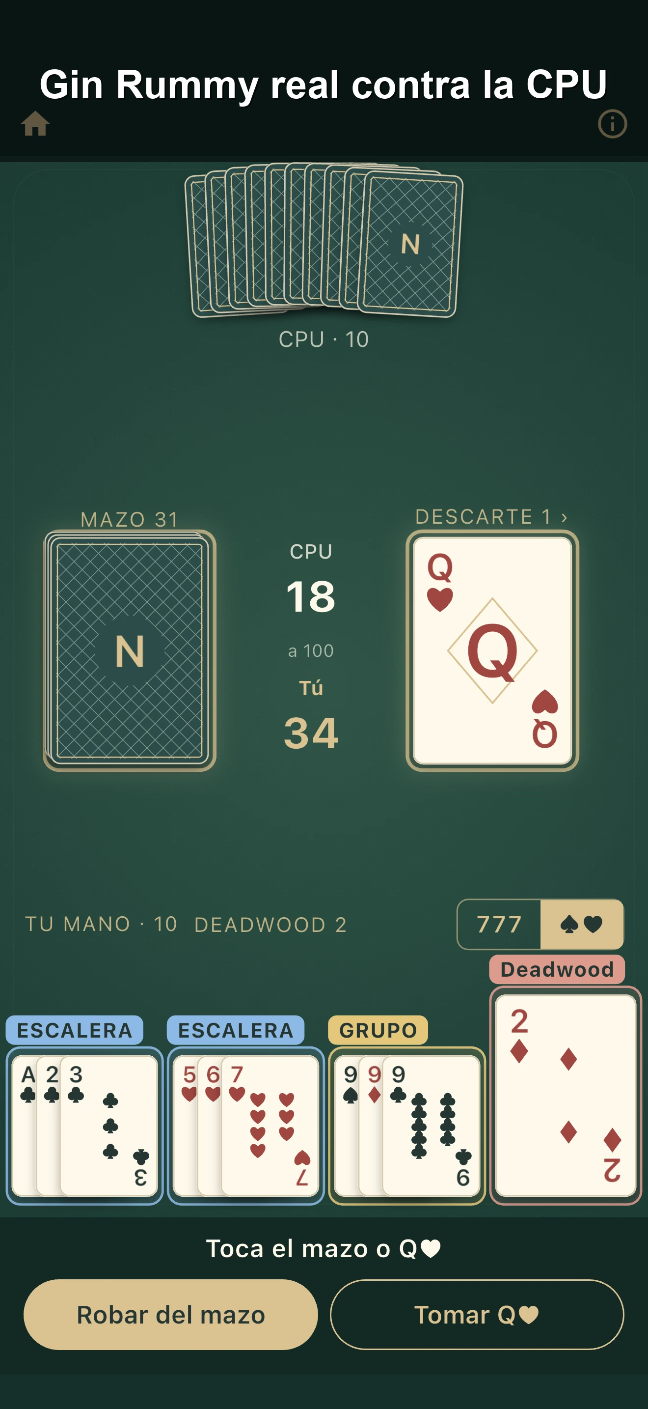 Gin Rummy screenshot 2