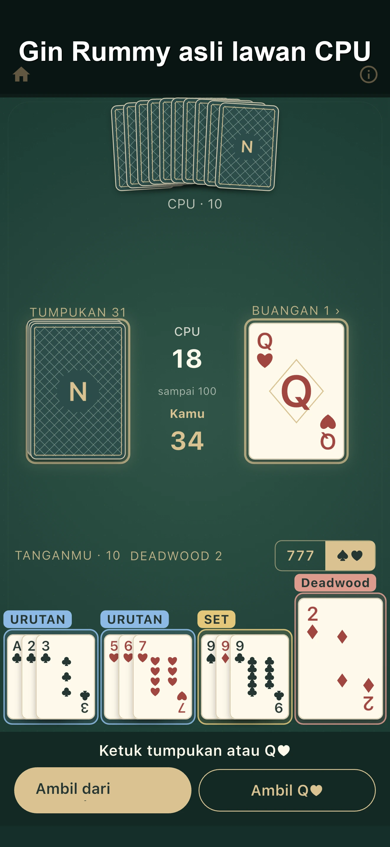 Gin Rummy screenshot 2