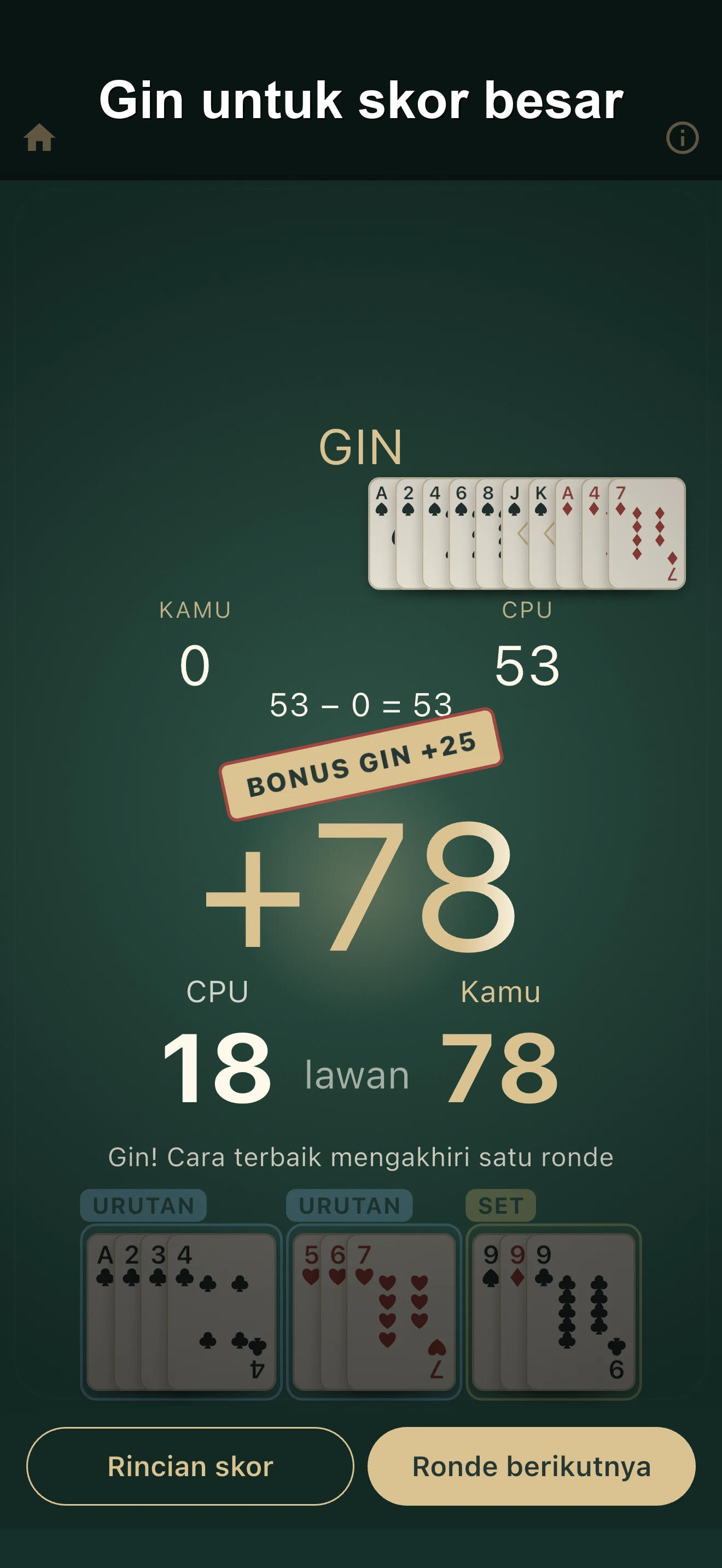 Gin Rummy screenshot 3