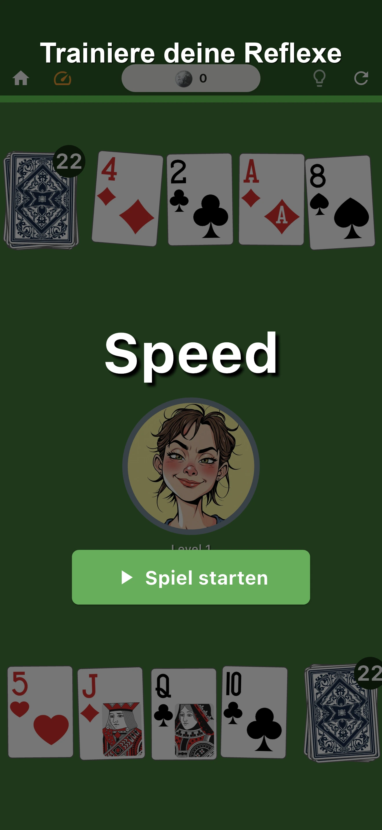 Speed Kartenspiel Duell screenshot 1