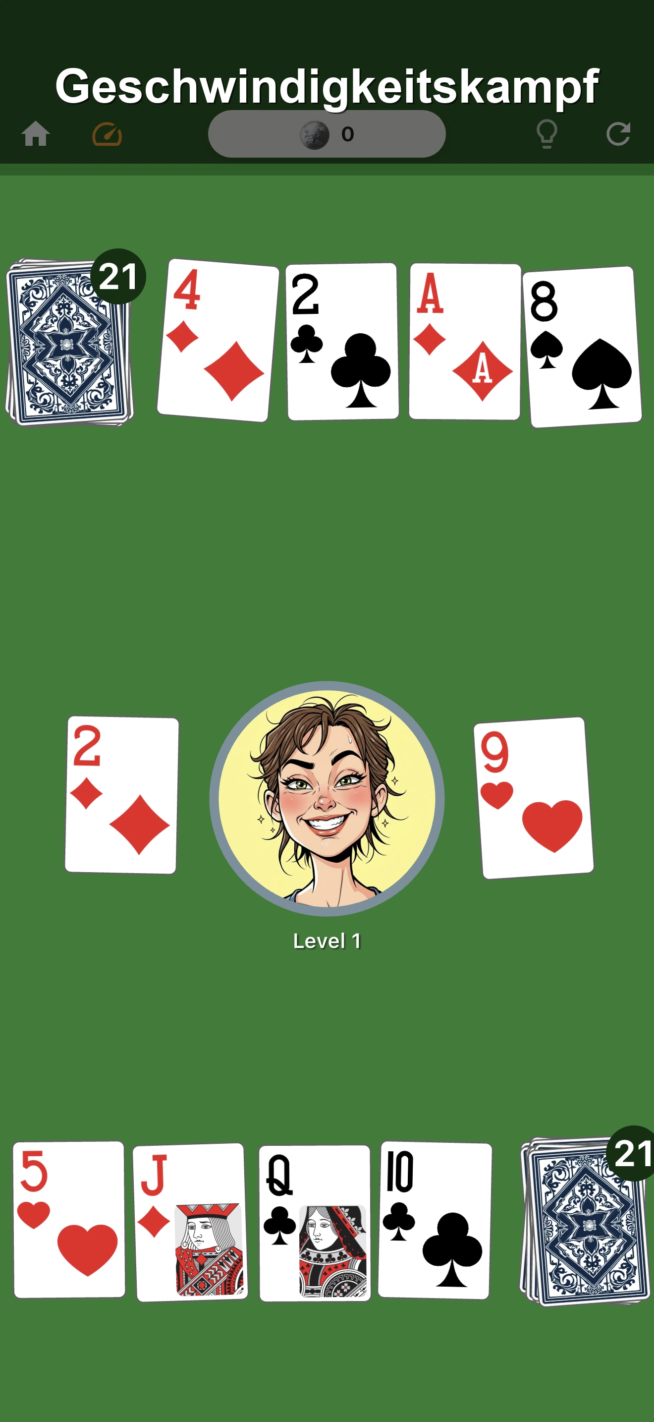 Speed Kartenspiel Duell screenshot 2