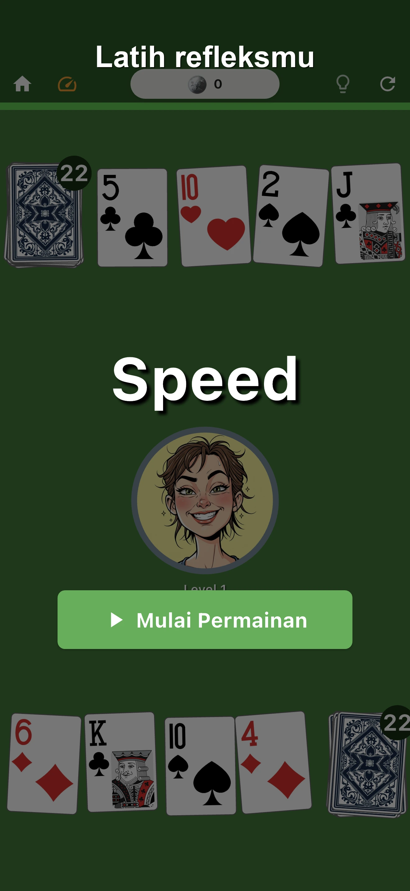 Speed Permainan Kartu screenshot 1