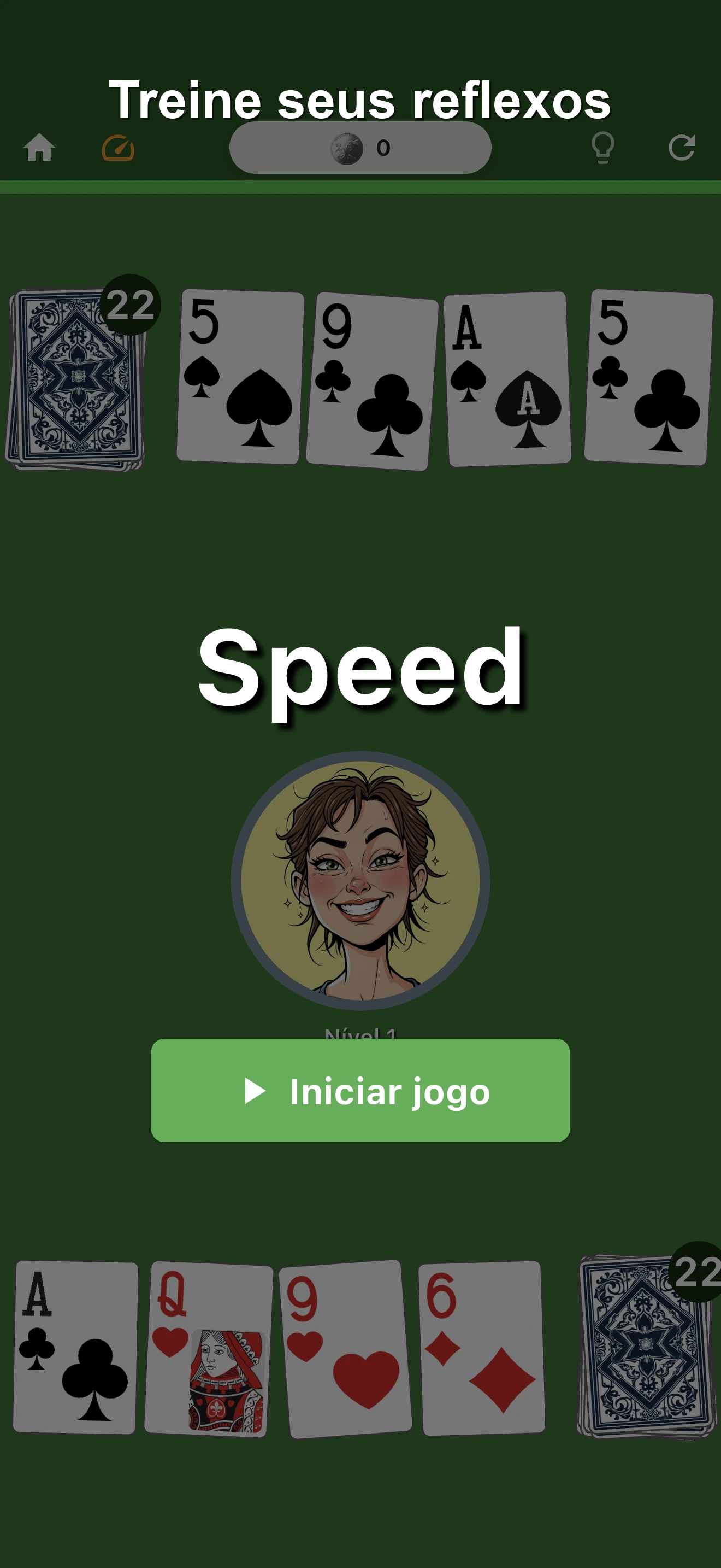 Speed Jogo de Cartas screenshot 1