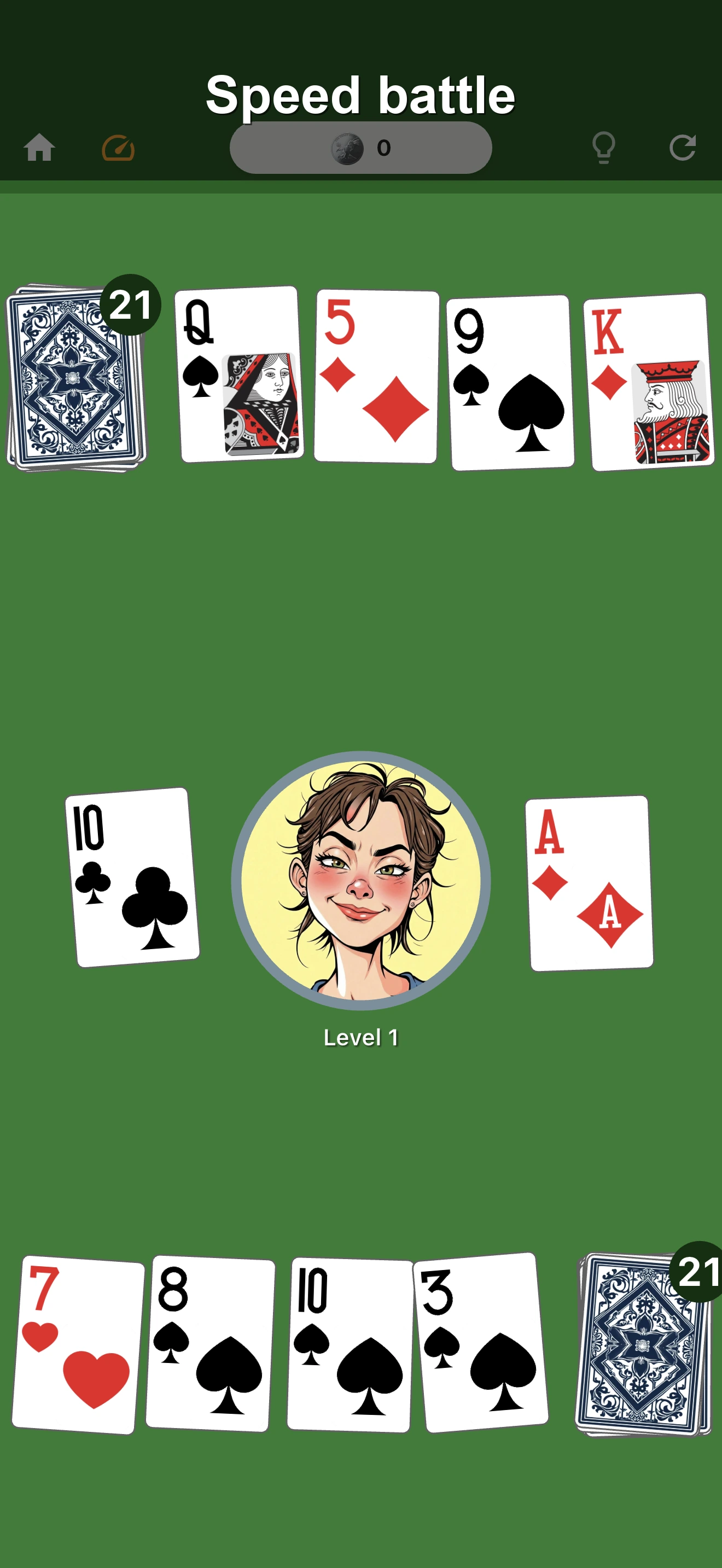 Speed Card Game Duel screenshot 2